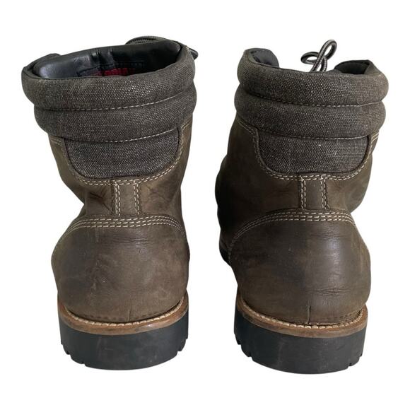 Men’s Kodiak Magog Waterproof Brown Leather Boots Size 12 - Picture 4 of 7